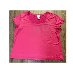 Chico's Pink Barbiecore Short Sleeve Top ~Stretch Tee Style SIZE 3 or 16 XL